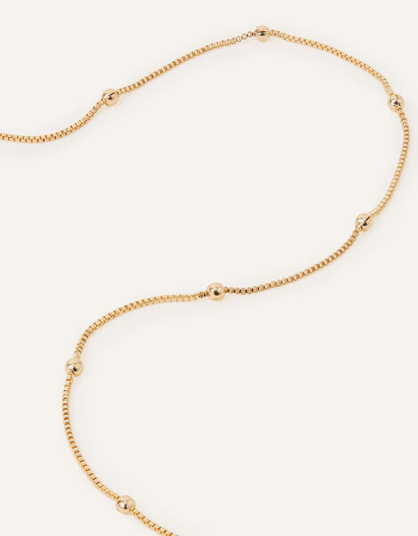 Beaded Chain Necklace , Gold (GOLD), large