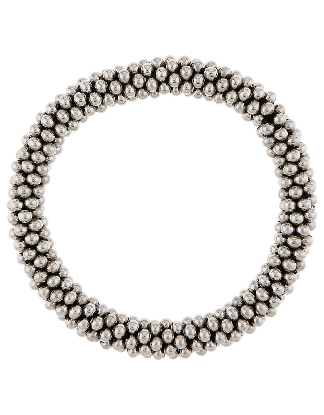 Bobble Necklace and Bracelet Set, Silver (SILVER), large