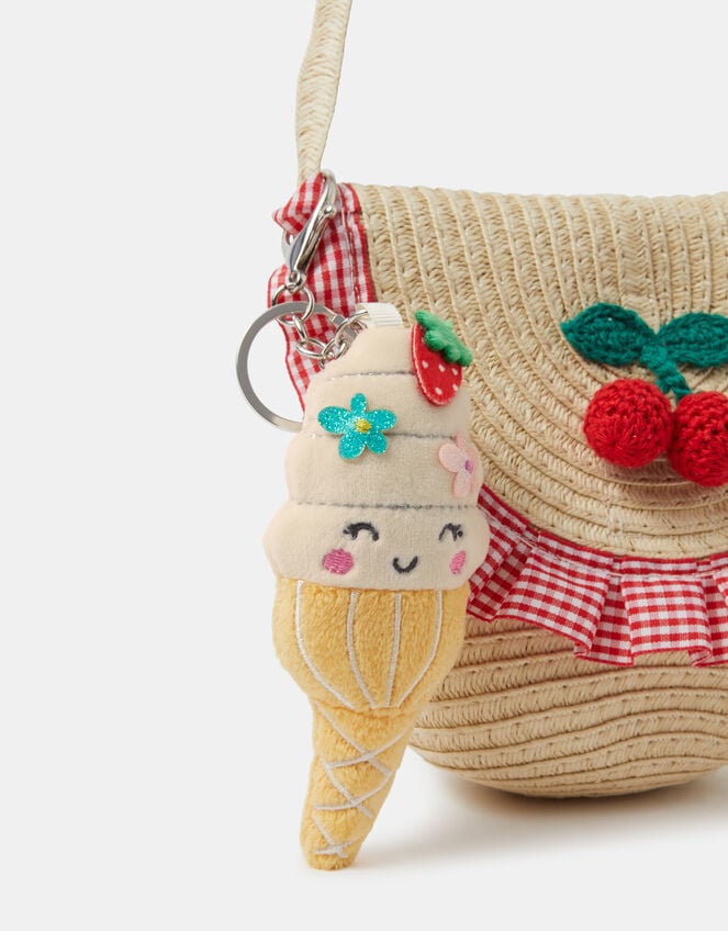 Girls Ice Cream Bag Charm, , large