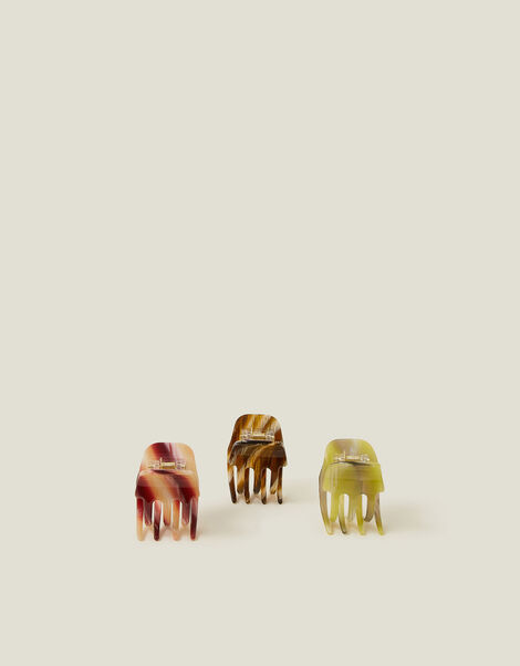 3-Pack Small Resin Claw Clips, , large