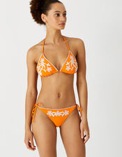 Embroidered Triangle Bikini Set, , large