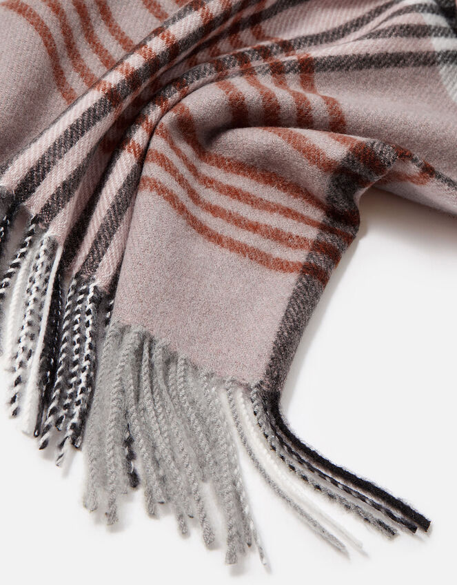 London Check Blanket Scarf, , large
