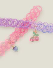 2-Pack Girls Fruit Choker Necklaces, , large