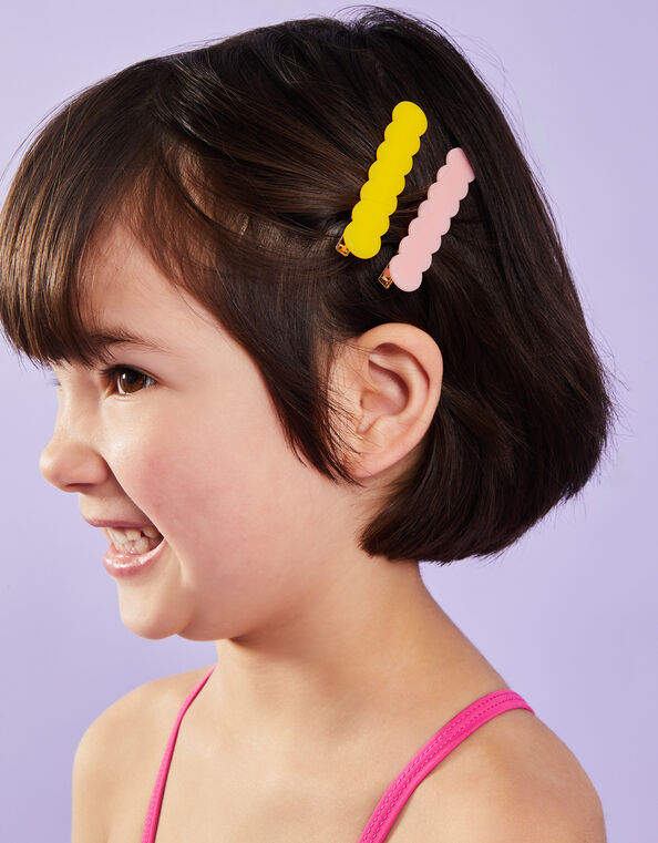 4-Pack Girls Resin Hair Slides, , large
