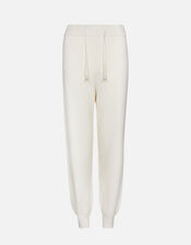Pearl Detail Cuffed Joggers, Cream (CREAM), large