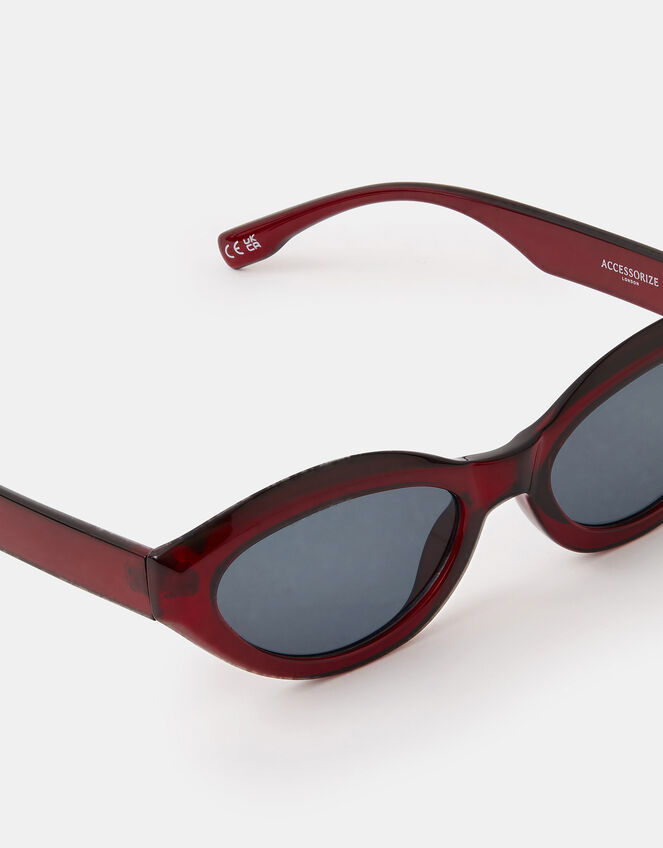 Oval Cat Eye Sunglasses, , large