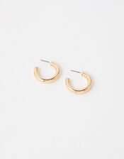 Small Chunky Hoop Earrings, , large