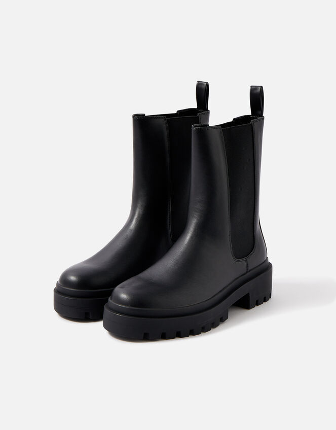 Super Chunky Chelsea Boots, Black (BLACK), large