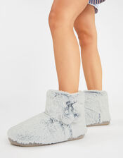 Super Soft Pom Pom Slipper Boots, Grey (GREY), large