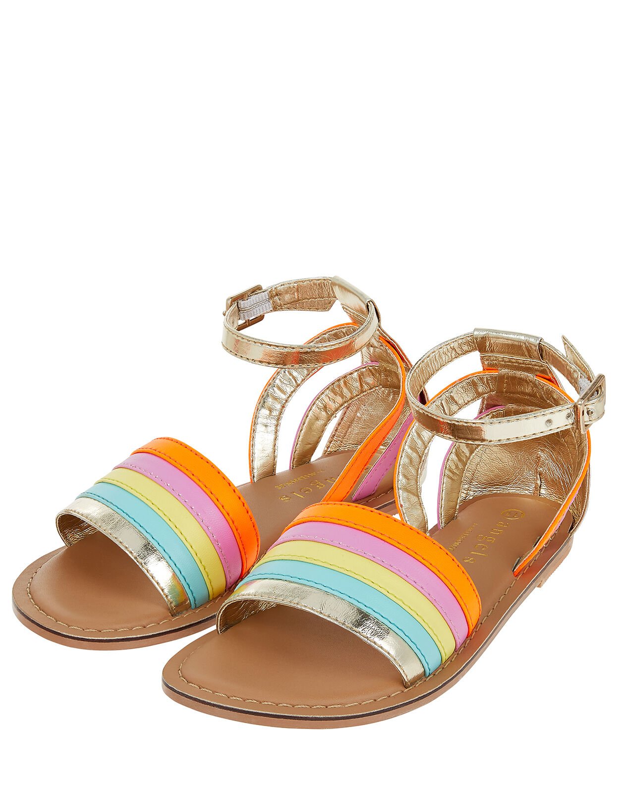 Rainbow sandals with ankle strap on sale
