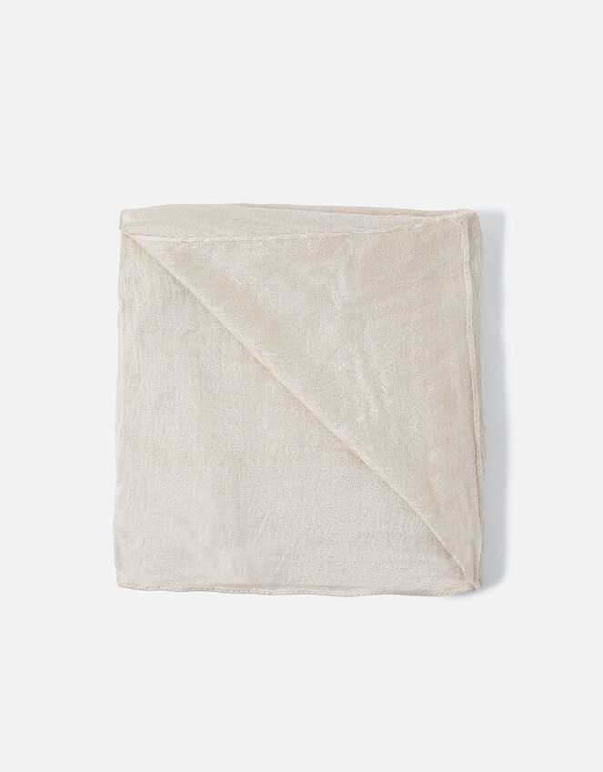 Glitter Occasion Scarf, Natural (CHAMPAGNE), large