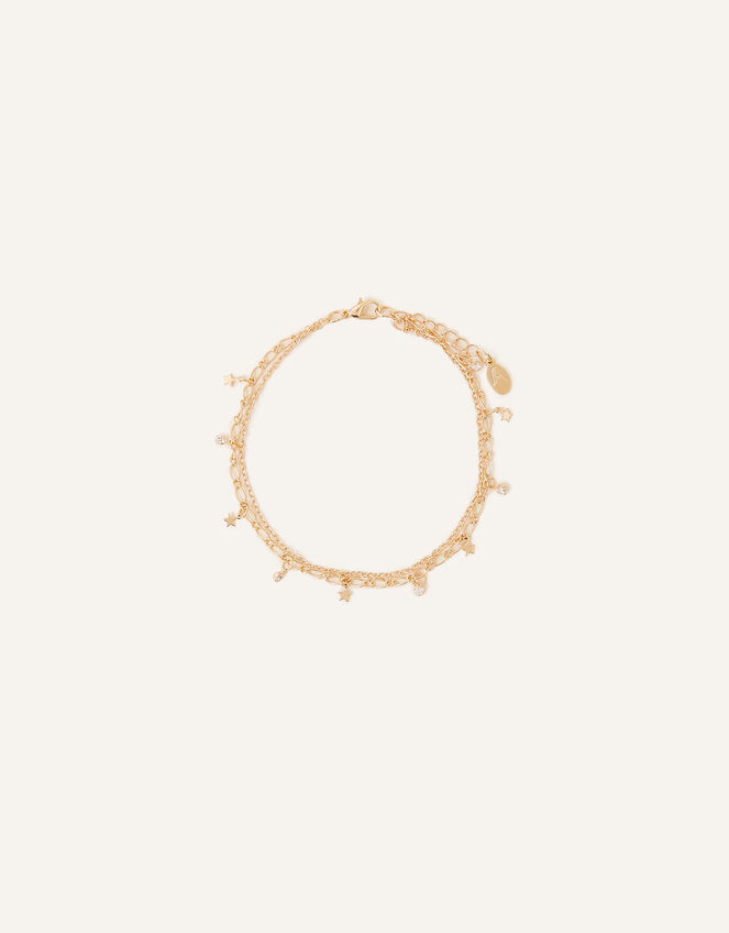Starry Layered Anklet, , large