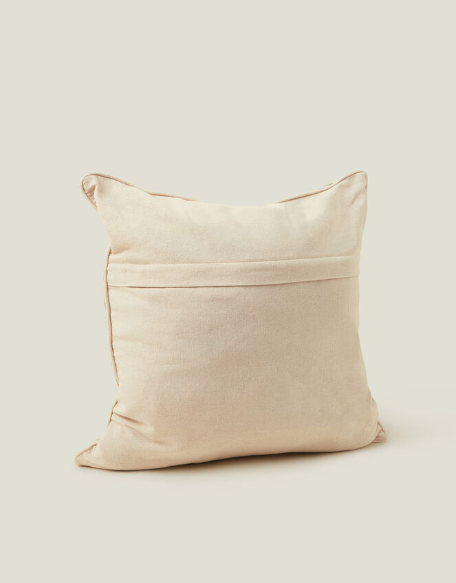 Mirror Embroidered Square Cushion, , large