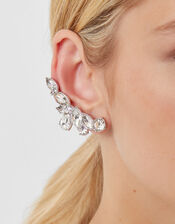 Pearl Petal Climber Earrings, , large