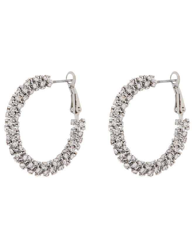 Cup Chain Wrapped Hoop Earrings Hoops Accessorize UK