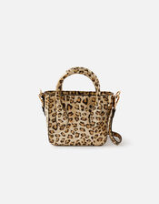 Mindy Leopard Handheld Bag, , large