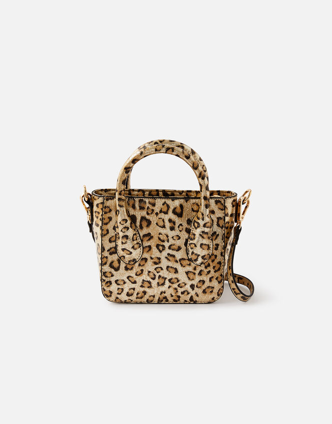 Mindy Leopard Handheld Bag, , large