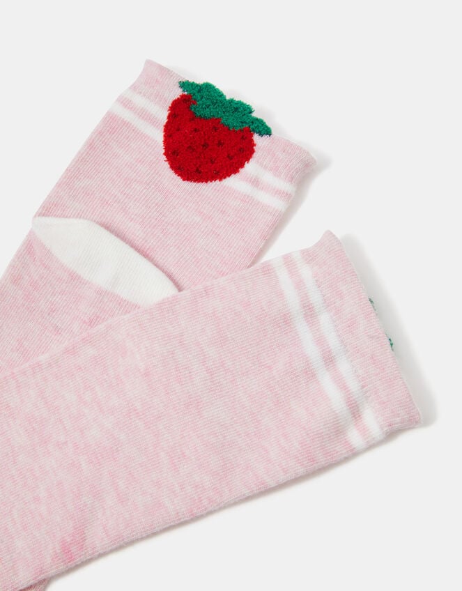 Strawberry Varsity Stripe Socks, , large