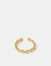 Stainless Steel Star Adjustable Ring, Gold (GOLD), large