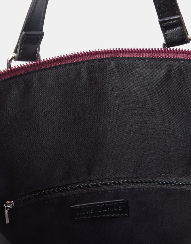 Olivia Top Handle Nylon Laptop Backpack, Red (BERRY), large