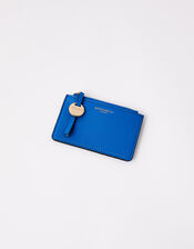 Shoreditch Card Holder with Charm, Blue (COBALT), large