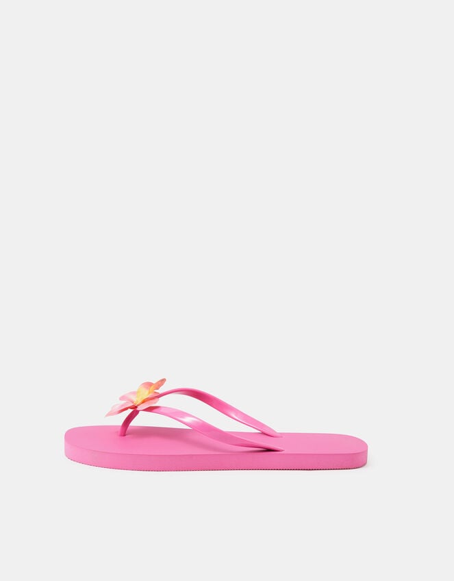 Orchid Flower Flip Flops, Pink (PINK), large