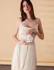 Floral Bridal Clip Frame Bag, , large