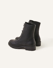 Lace-Up Boots, Black (BLACK), large