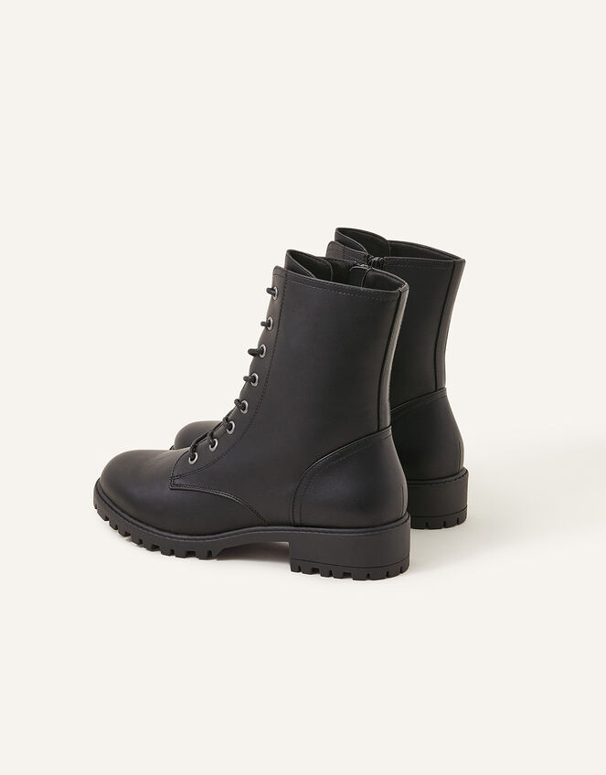 Lace-Up Boots, Black (BLACK), large