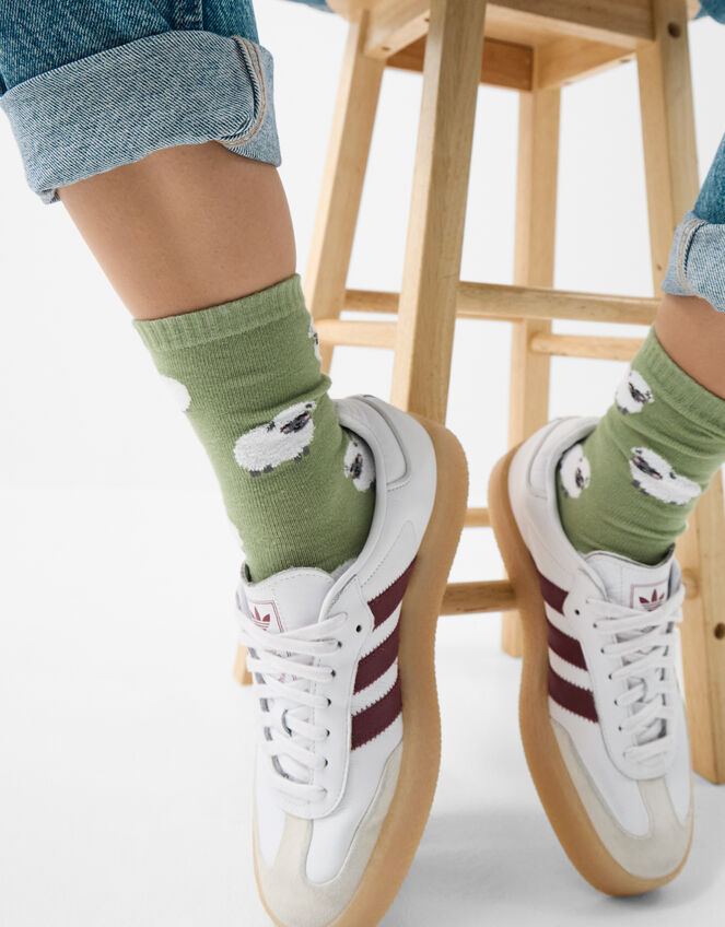 Sheep Print Socks, , large