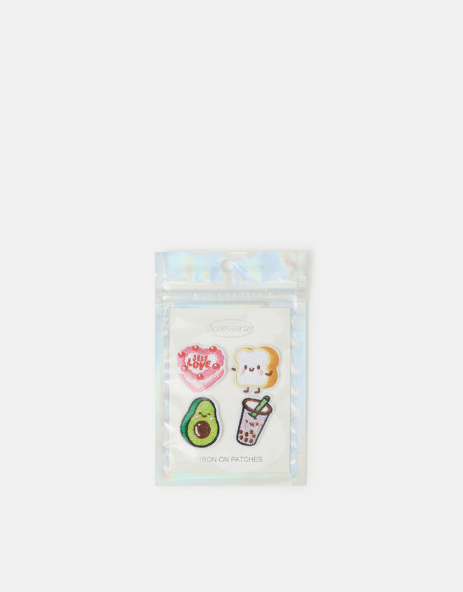 4-Pack Brunch Embroidered Iron-On Patches, , large
