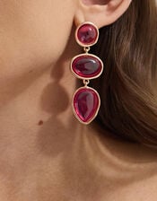 Triple Stone Drop Earrings, , large