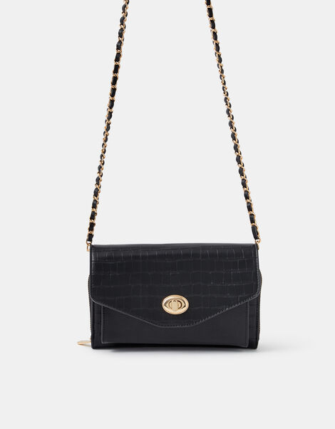 Compact Twist-Lock Crossbody Bag, , large