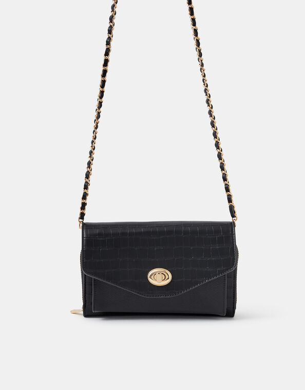 Compact Twist-Lock Crossbody Bag, , large