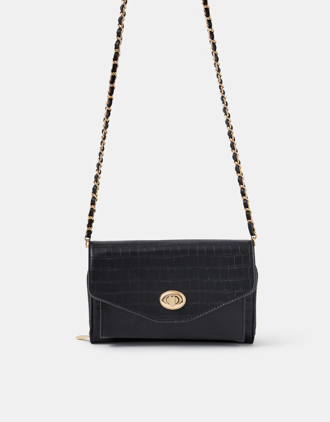 Compact Twist-Lock Crossbody Bag, , large