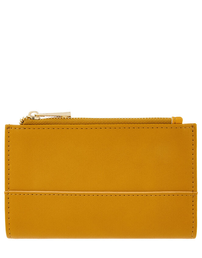 Katy Faux Leather Slim Wallet, Yellow (OCHRE), large
