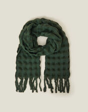 Textured Blanket Scarf, , large