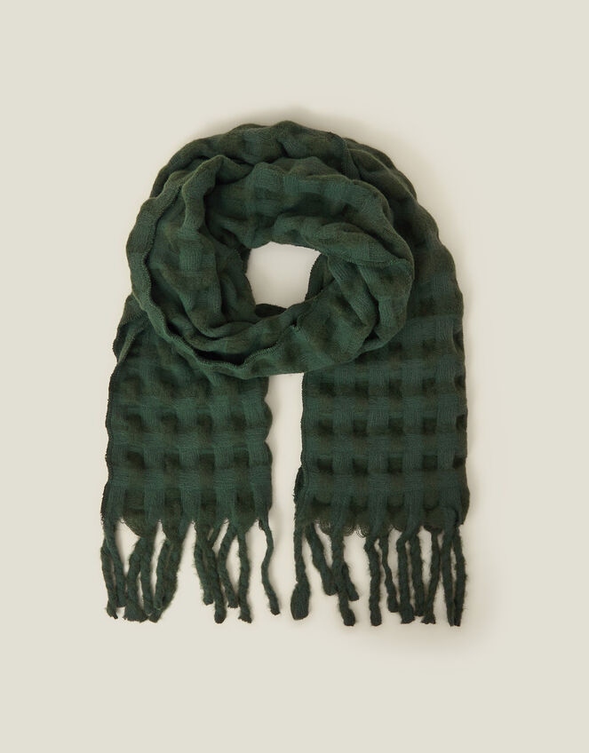 Textured Blanket Scarf, , large