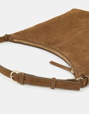 Slouchy Suede Shoulder Bag, , large