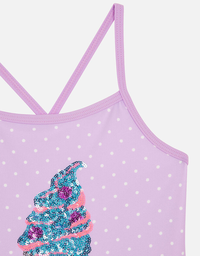 Sequin Ice Cream Swimsuit, Multi (BRIGHTS-MULTI), large