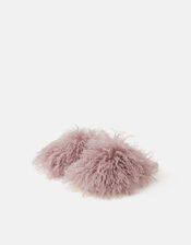 Shaggy Faux Fur Slippers , Purple (LILAC), large