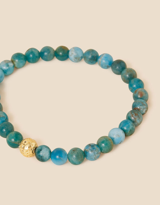 14ct Gold-Plated Power Stone Apatite Bracelet, , large
