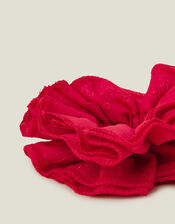 Oversized Broderie Hair Scrunchie, , large