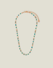 Mix Beaded Necklace Turquoise, , large