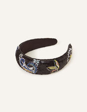 Embellished Paisley Headband, , large