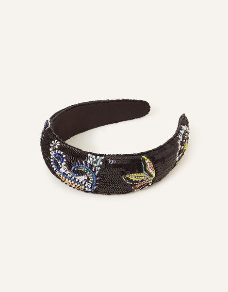 Embellished Paisley Headband, , large