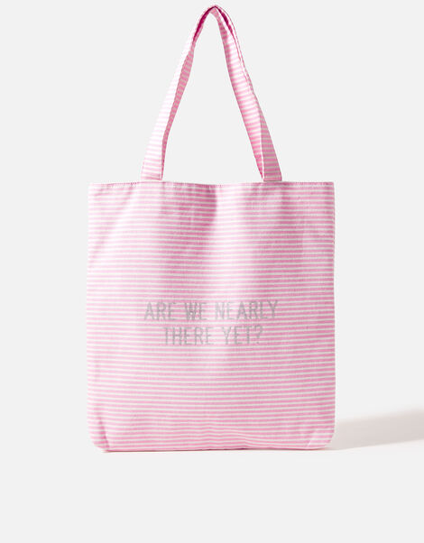 Girls Are We Nearly There Yet Shopping Tote Bag, , large