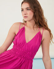 Plain Strappy Sundress, Pink (PINK), large