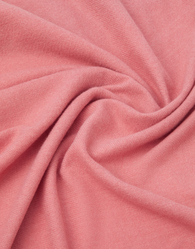 Super Soft Plain Blanket Scarf, Pink (PINK), large