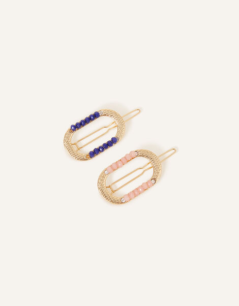 Embellished Hair Clips Set of Two, , large